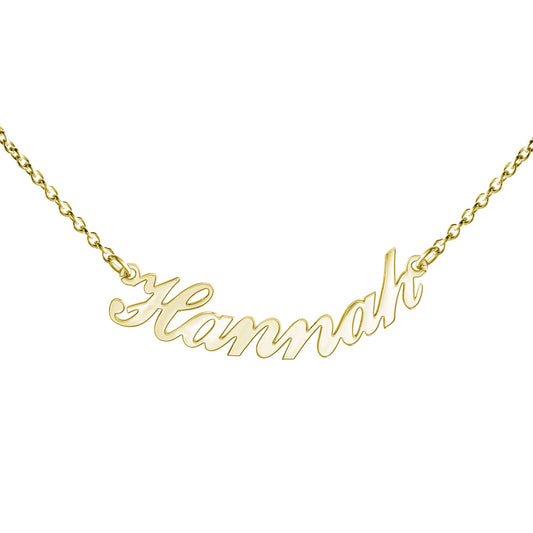 Collier aus 925/- Sterling Silber vergoldet mit Namen bis zu 15 Buchstaben
