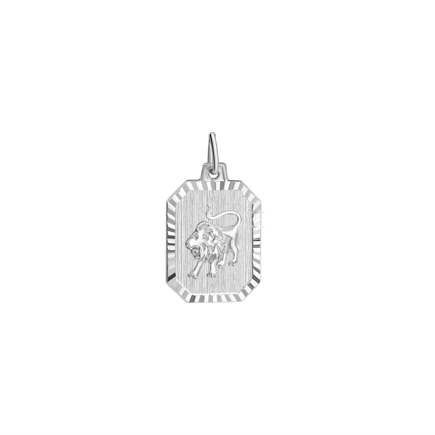Anhänger Sternzeichen Löwe 925/- Sterling Silber rhodiniert 2,2cm
