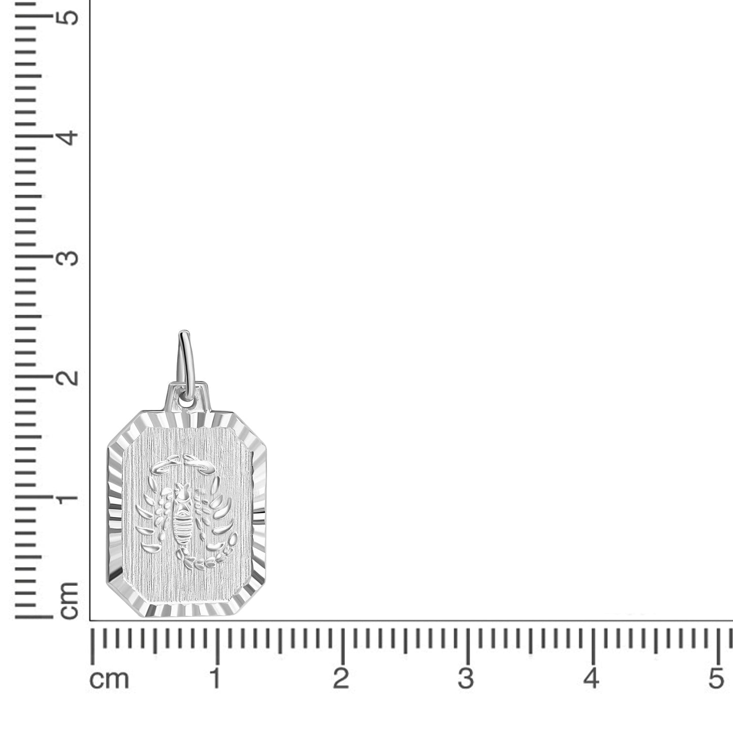 Anhänger Sternzeichen Skorpion 925/- Sterling Silber rhodiniert 2,2cm