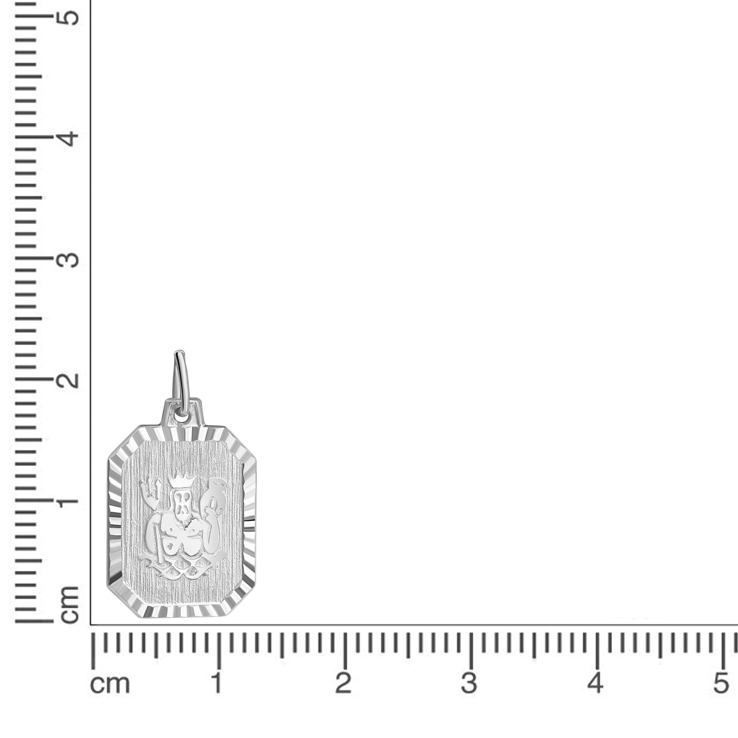 Anhänger Sternzeichen Wassermann 925/- Sterling Silber rhodiniert 2,2cm