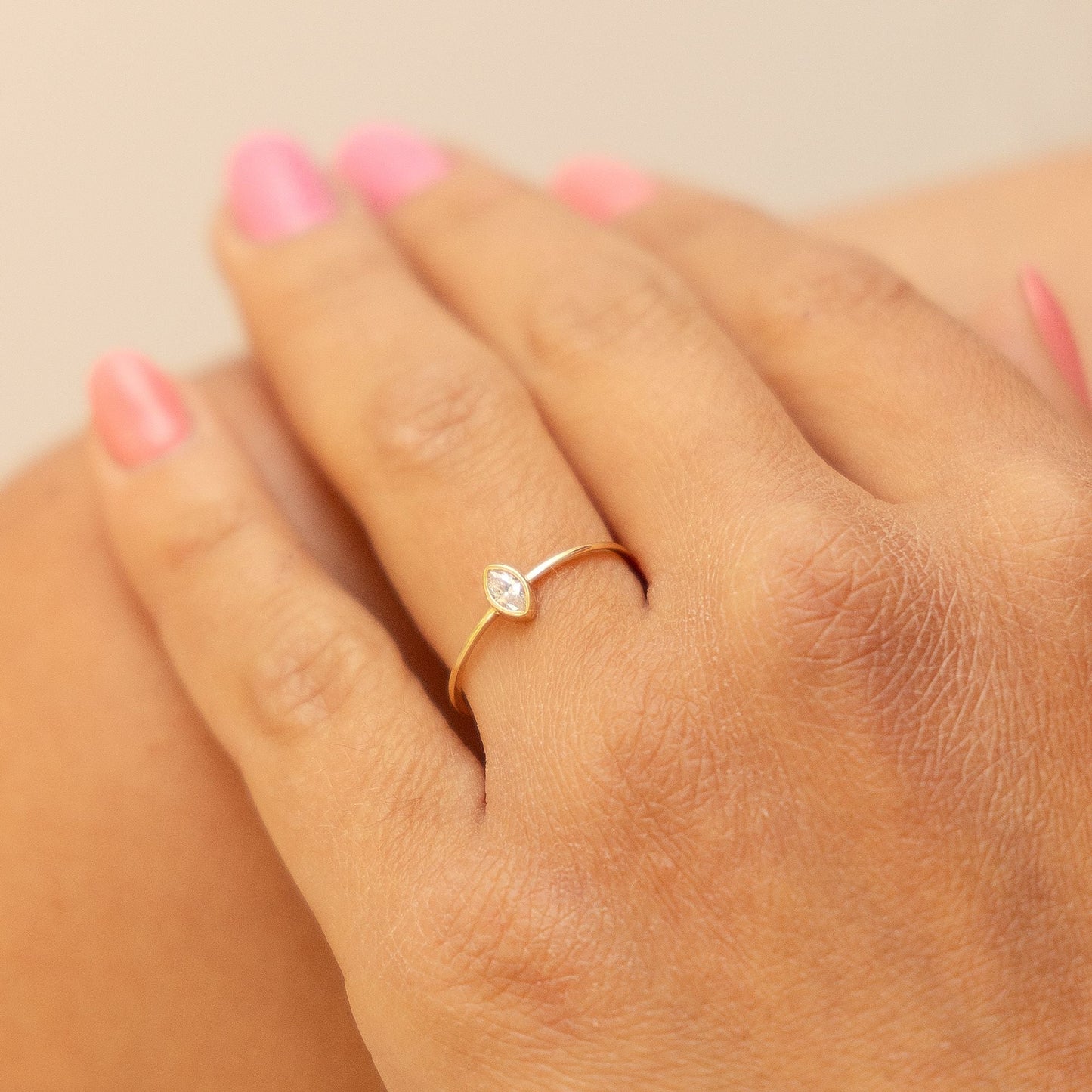 Ring 375/- Gold Zirkonia