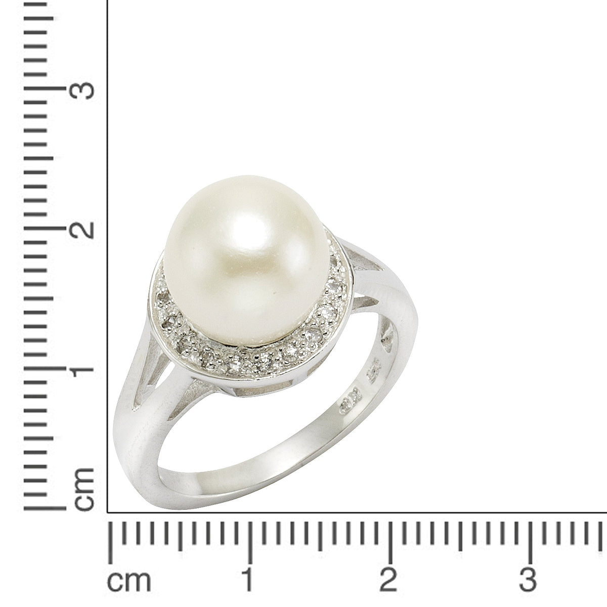 Ring 925/- Sterling Silber Perle