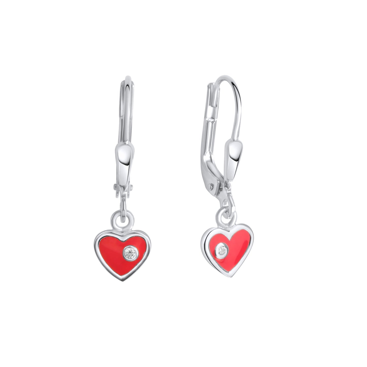 Ohrringe 925/- Sterling Silber 2,2cm Zirkonia
