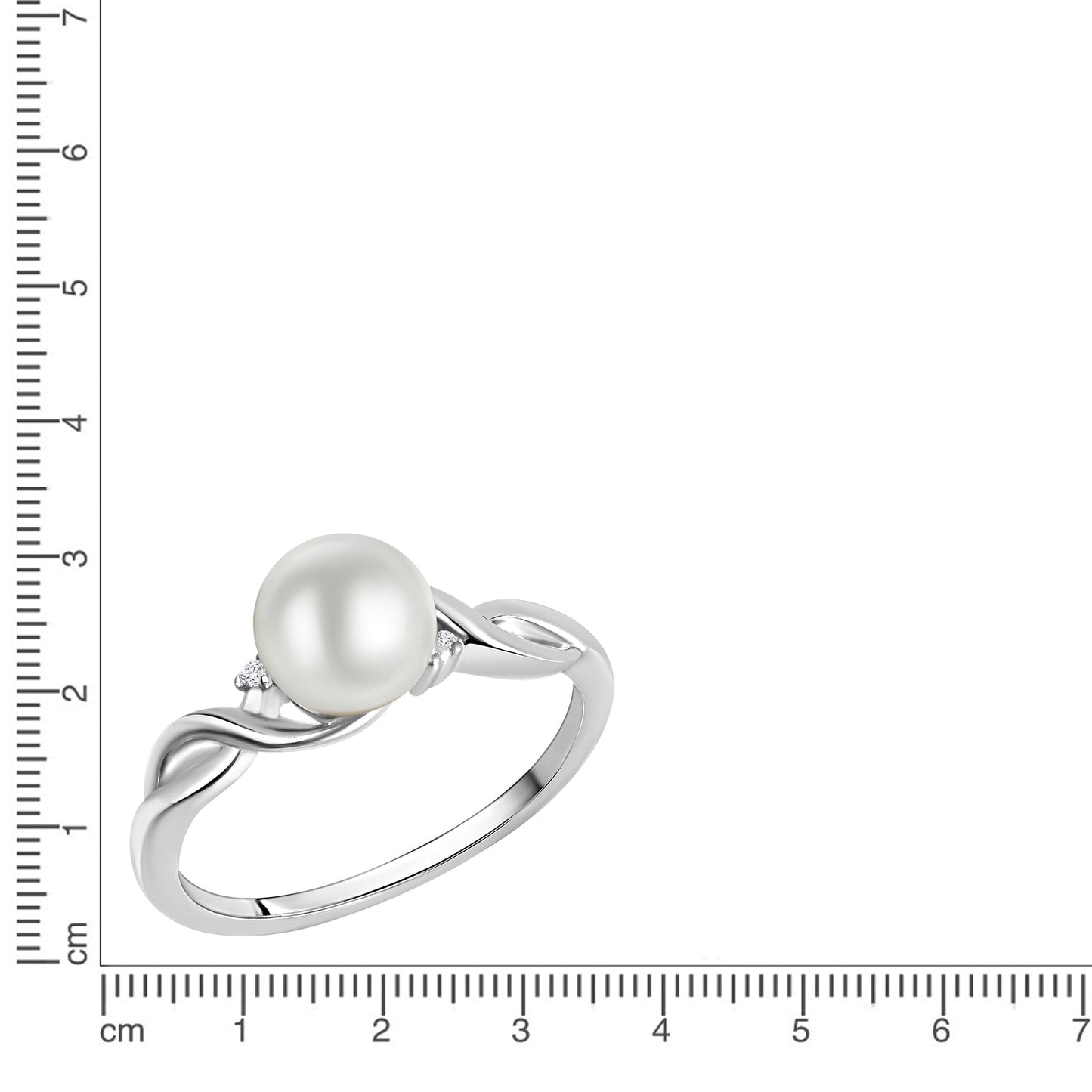Ring 925/- Sterling Silber Perle