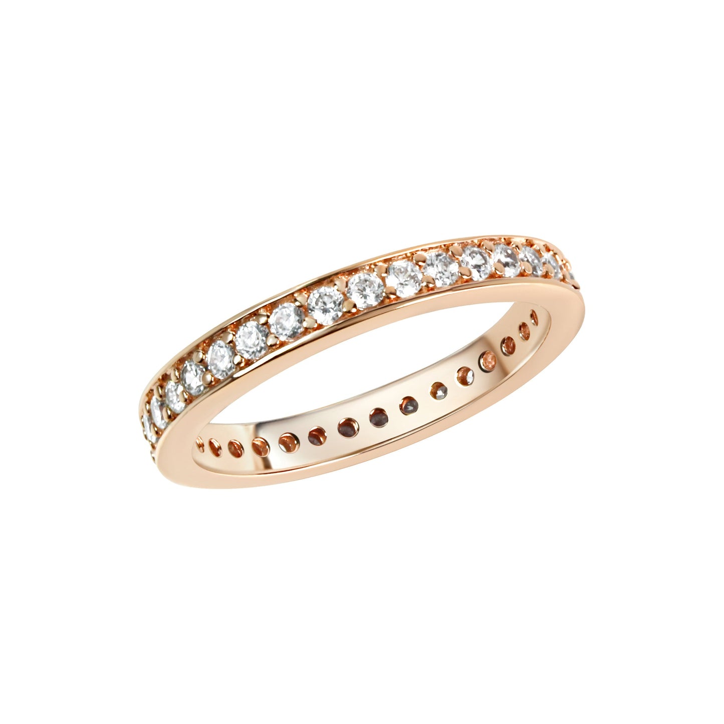 Ring 925/- Sterling Silber Rhodiniert Zirkonia