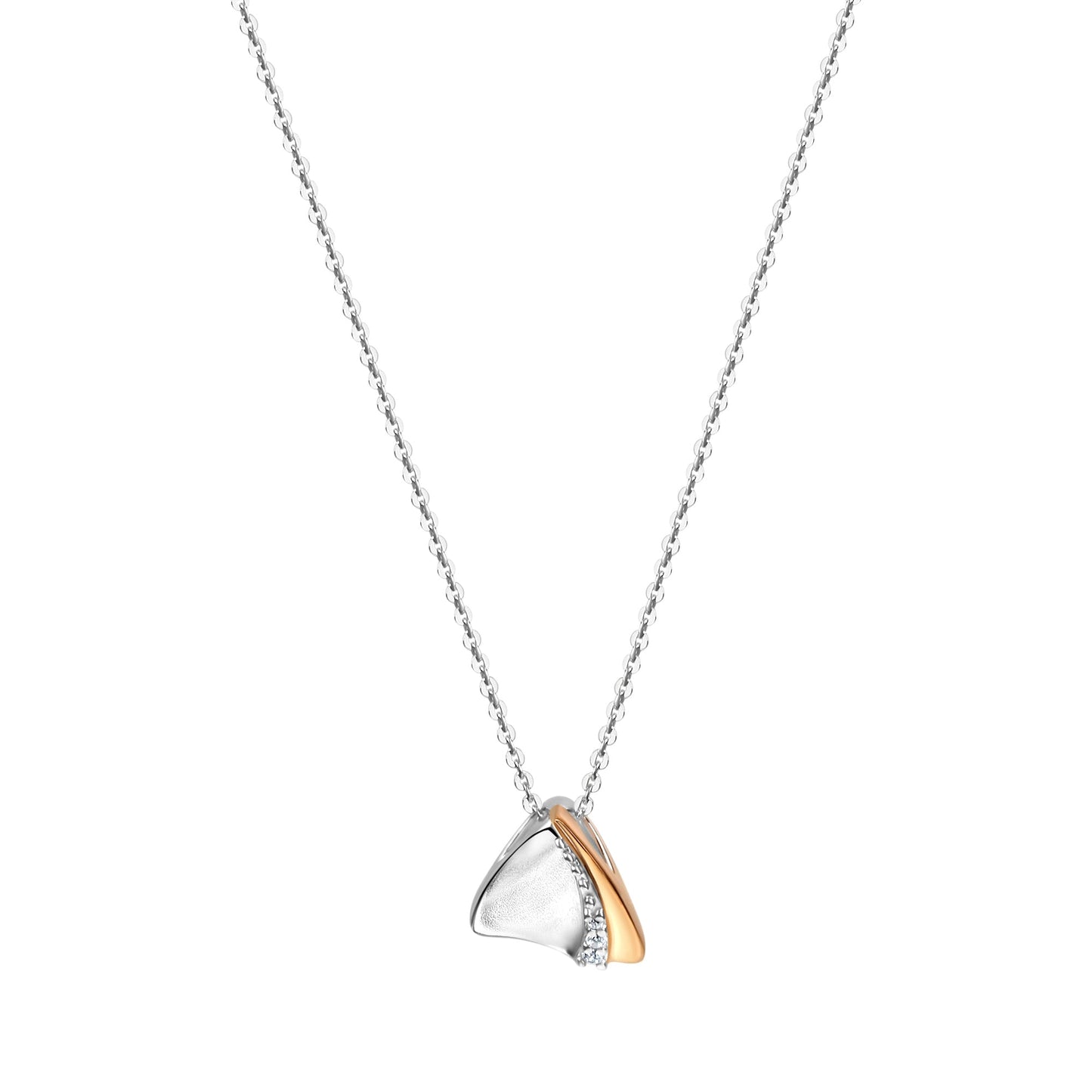 Halskette Ankerkette 925/- Sterling Silber 42cm Zirkonia
