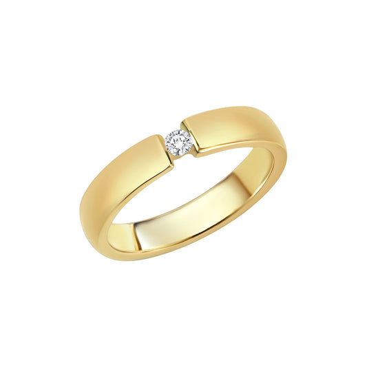 Diamonds by Ellen K. - Damen-Ring aus 375 Gelbgold mit Brillant 0,05ct.