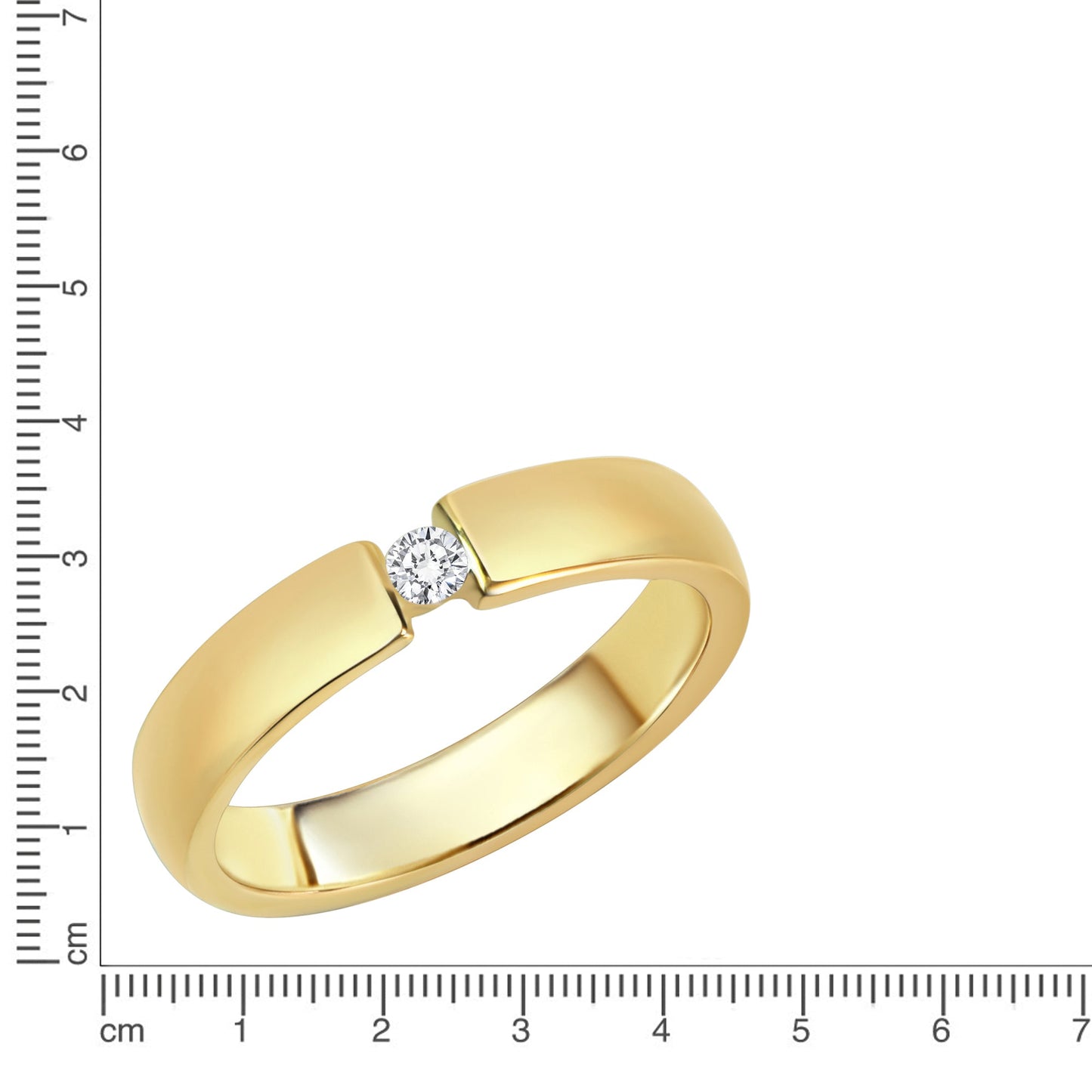 Ring 375/- Gold Brillant 0,05ct.