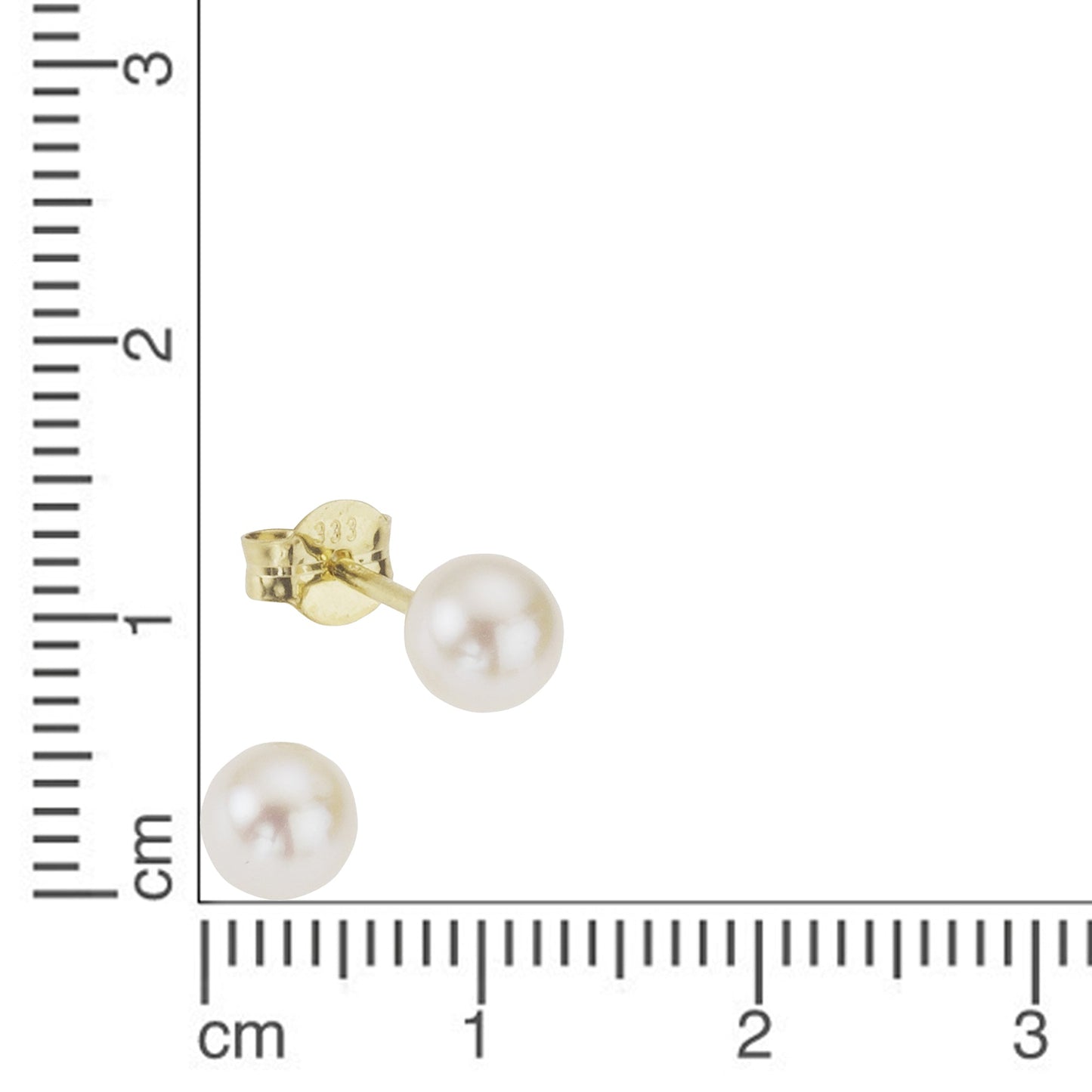Ohrringe 585/- Gold 0,6cm Süßwasserzuchtperle