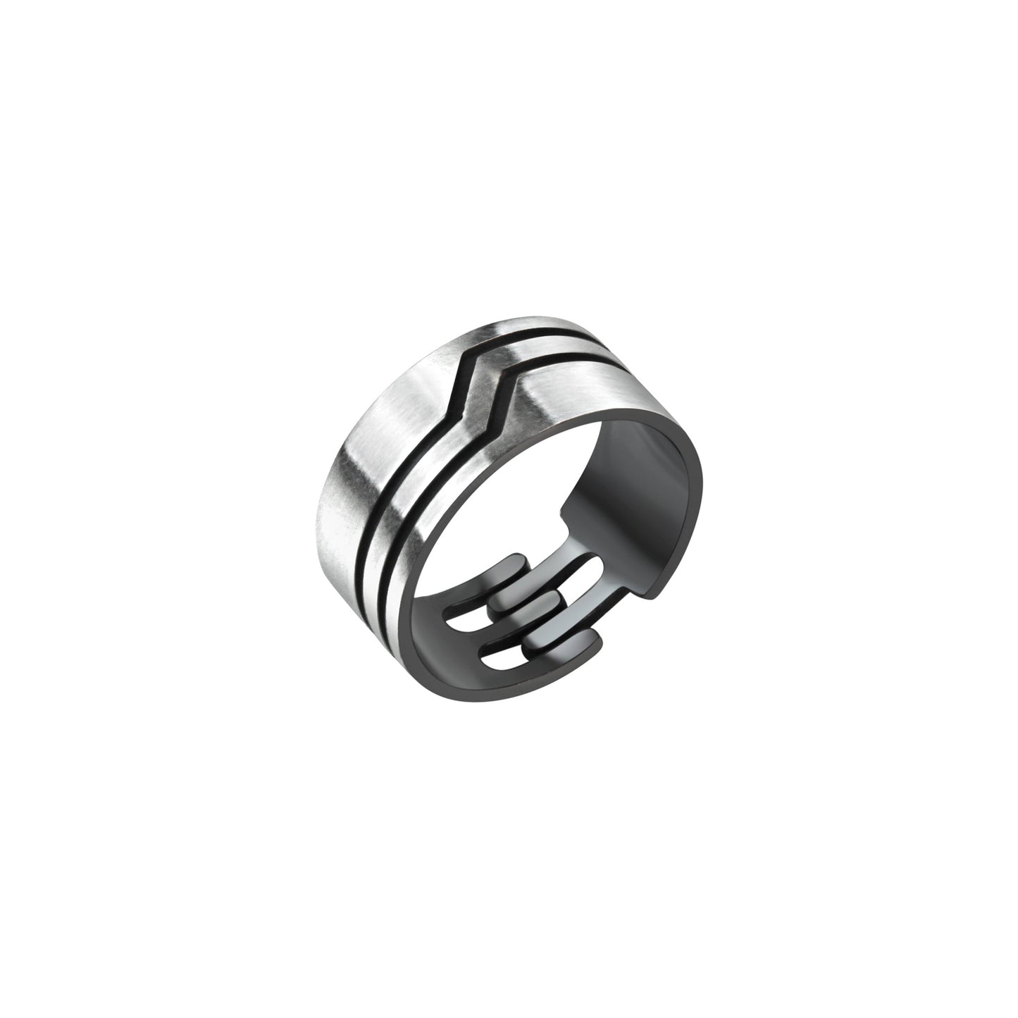 Ring 925/- Sterling Silber oxidiert