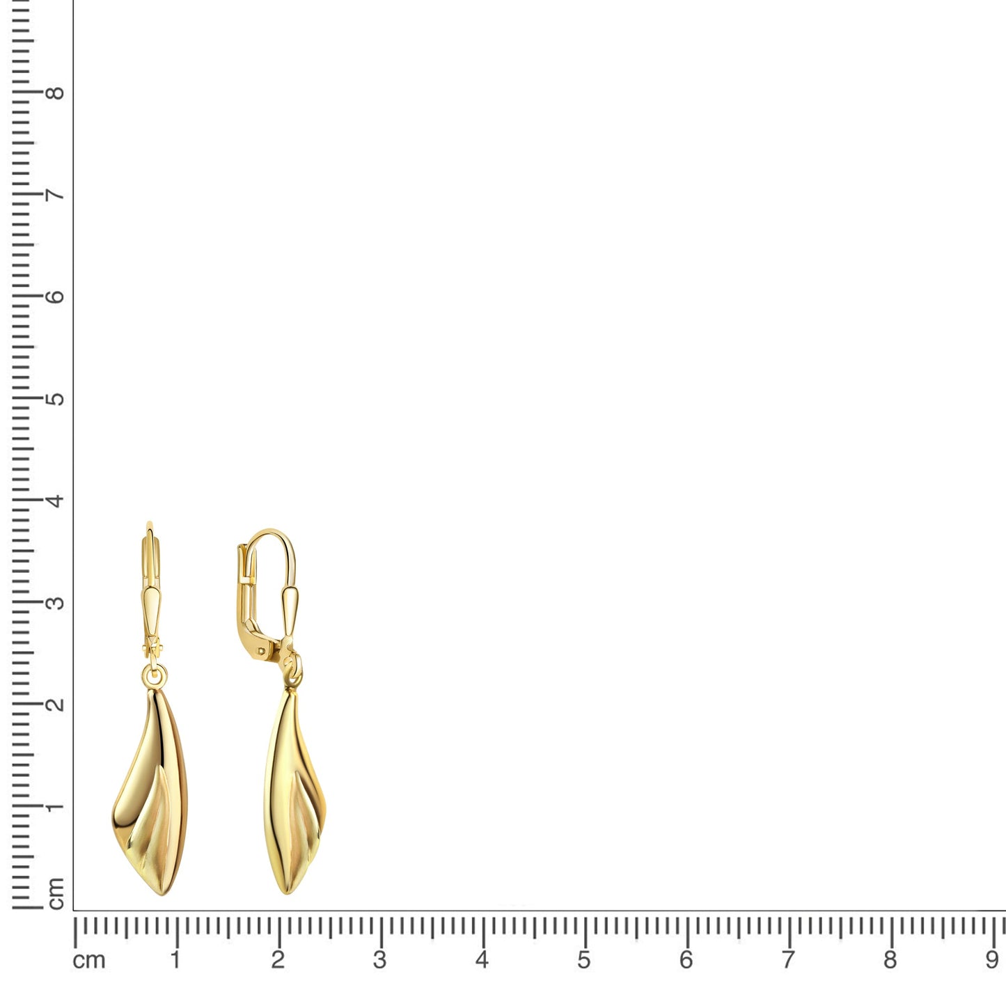 Ohrhänger 375/- Gold 3,9cm