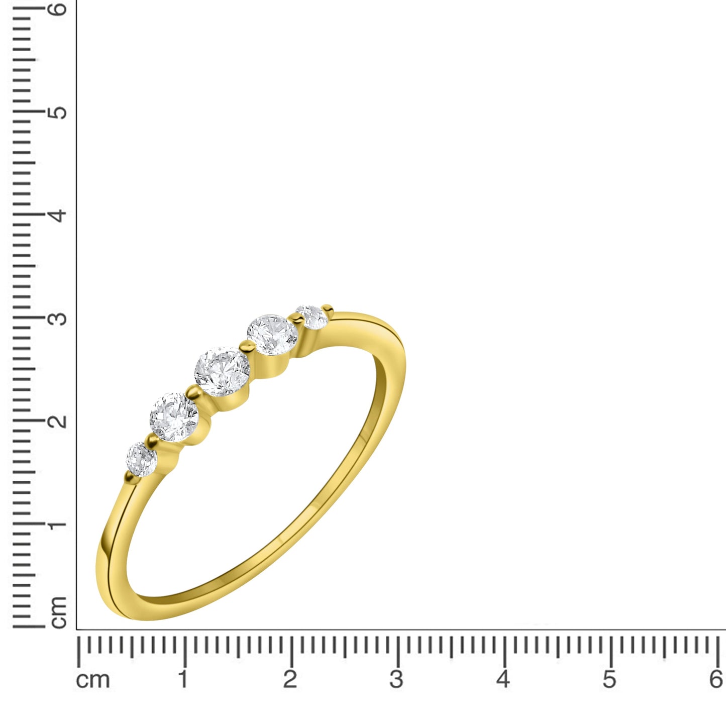 Ring 375/- Gold Zirkonia