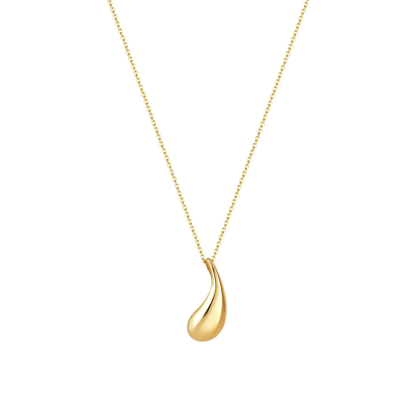 Anhänger mit Kette Ankerkette 925/- Sterling Silber Vergoldet 45,0cm