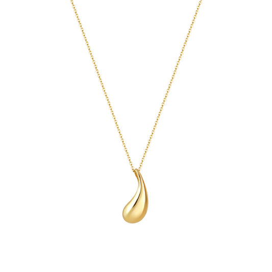 Anhänger mit Kette aus 925/- Sterling Silber vergoldet Ankerkette 45cm lang