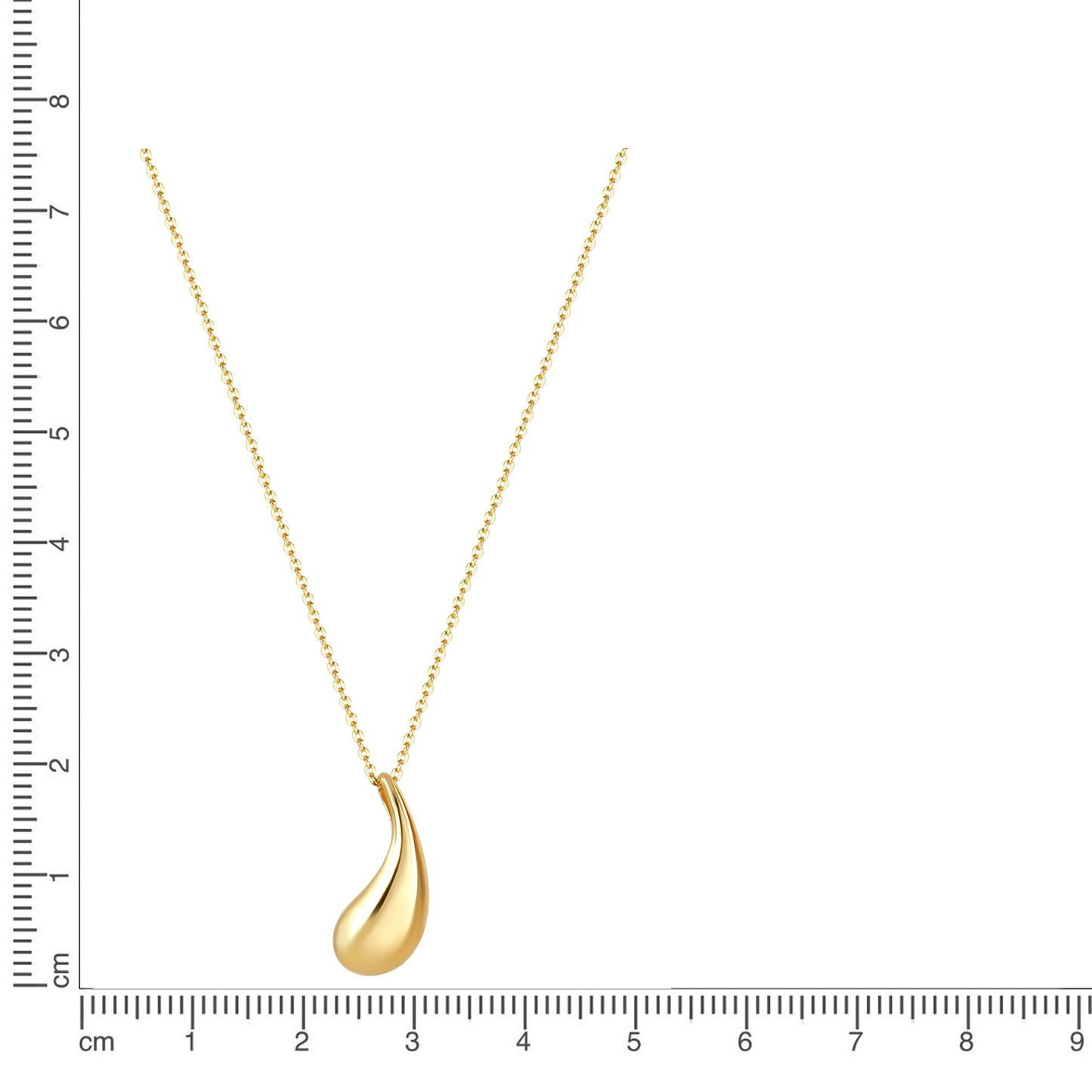 Anhänger mit Kette Ankerkette 925/- Sterling Silber Vergoldet 45,0cm