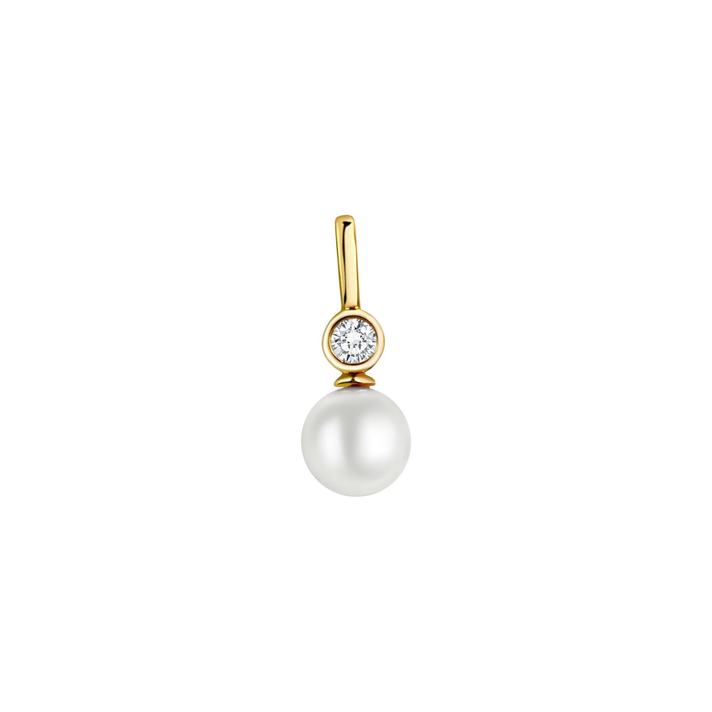 Anhänger 333/- Gold 1,9cm Zirkonia