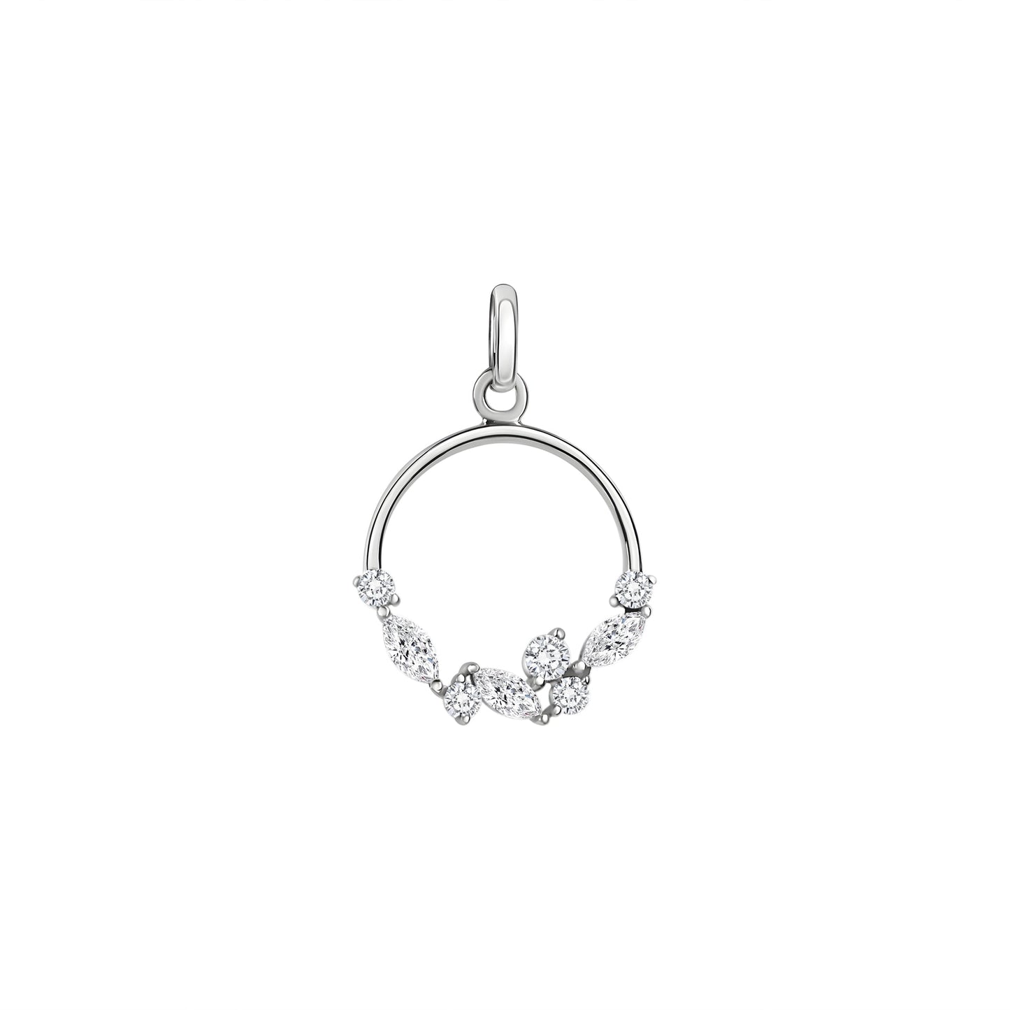 Anhänger 375/- Gold 2,1cm Zirkonia