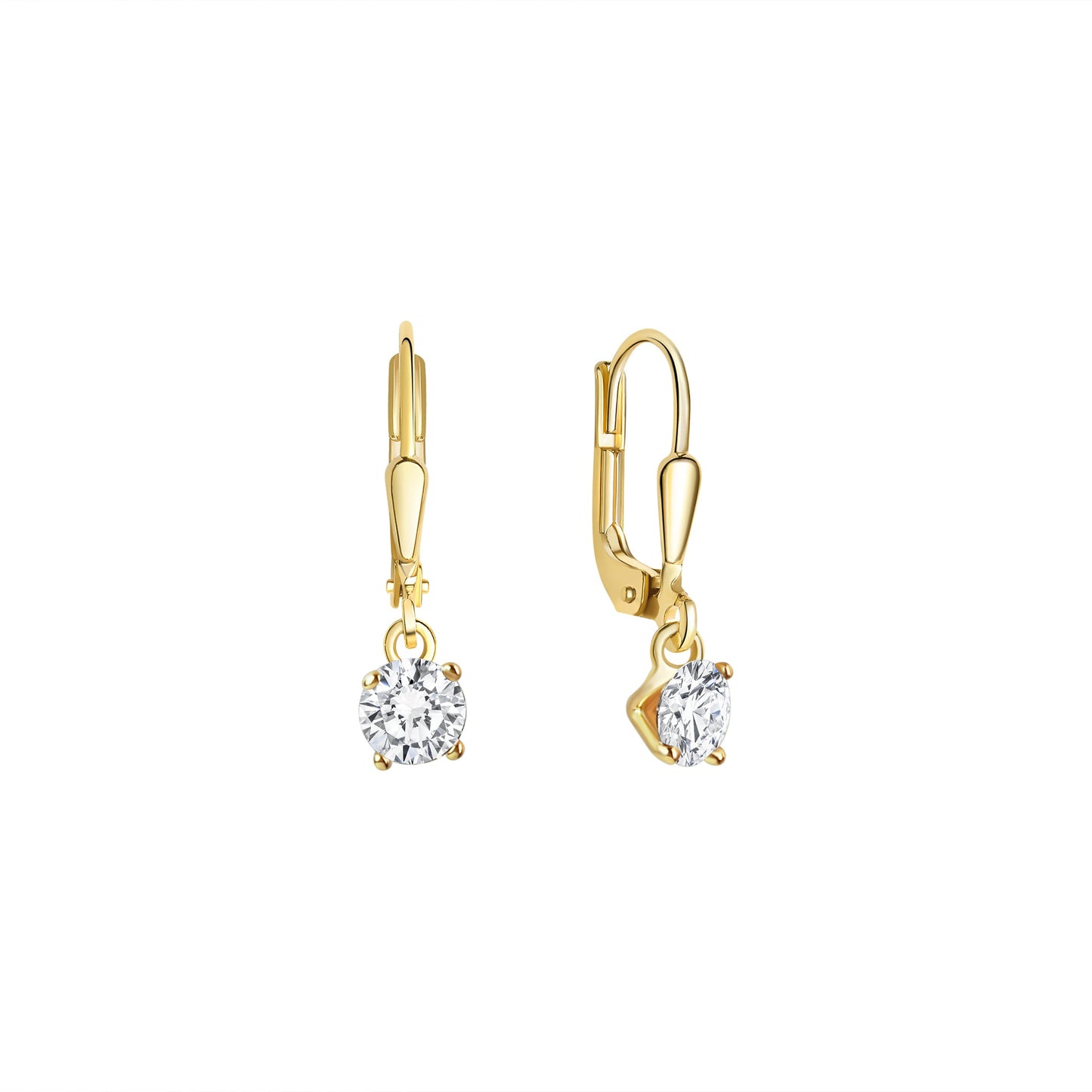 Ohrhänger 333/- Gold 2,0cm Zirkonia