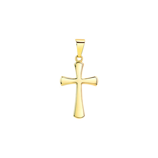 Anhänger aus 333/- Gelbgold glanz Motiv Kreuz