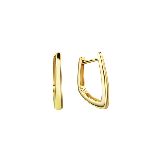 Klappcreolen aus 333/- Gelbgold glanz 2,5 mm breit
