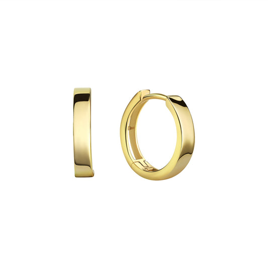 Klappcreolen aus 333/- Gelbgold glanz 3mm breit