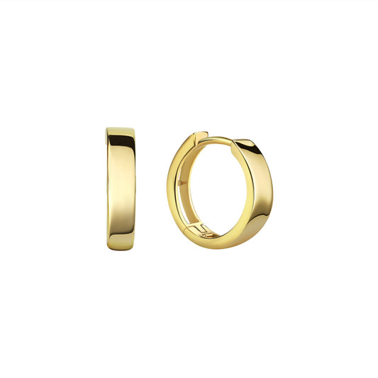 Klappcreolen aus 333/- Gelbgold glanz 3mm breit