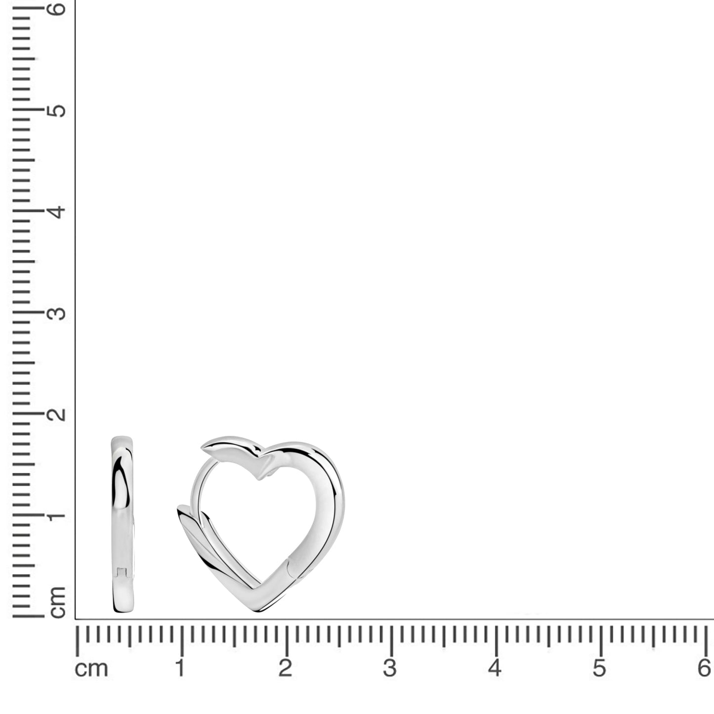 Creolen 925/- Sterling Silber Rhodiniert 1,5cm