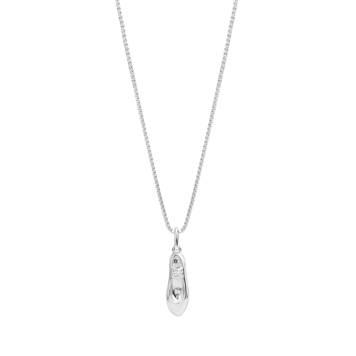 Anhänger mit Kette Venezianerkette 925/- Sterling Silber Rhodiniert 45,0cm Zirkonia