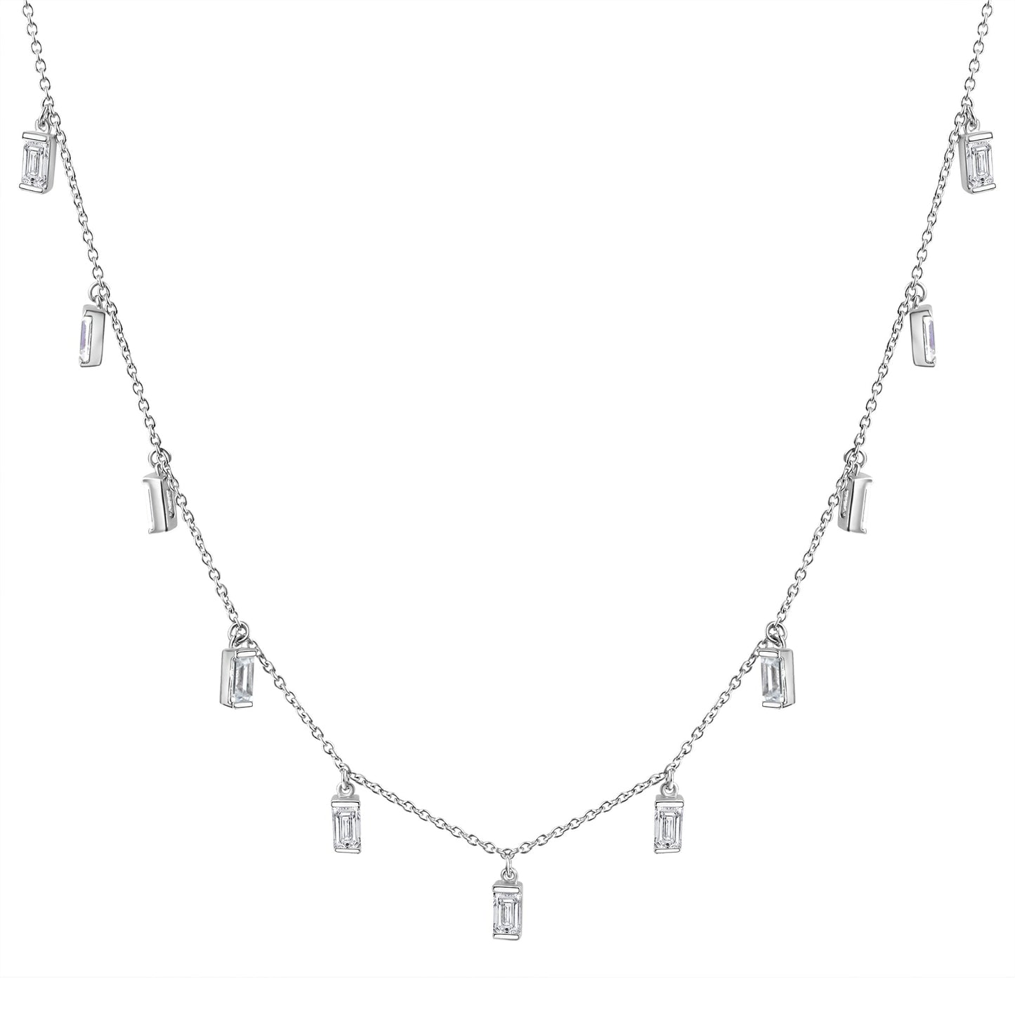 Kette Ankerkette 925/- Sterling Silber rhodiniert 45,0cm