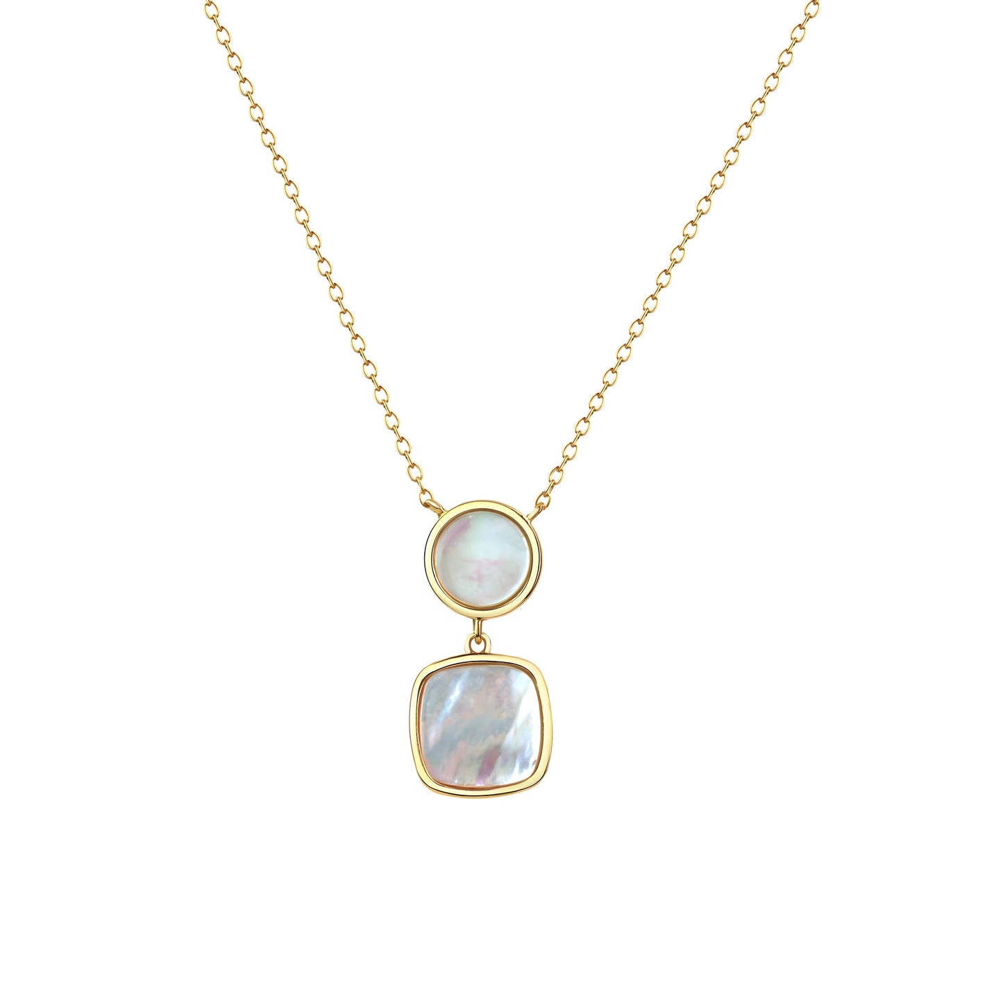 Kette Ankerkette 925/- Sterling Silber rhodiniert 45,0cm Perlmutt