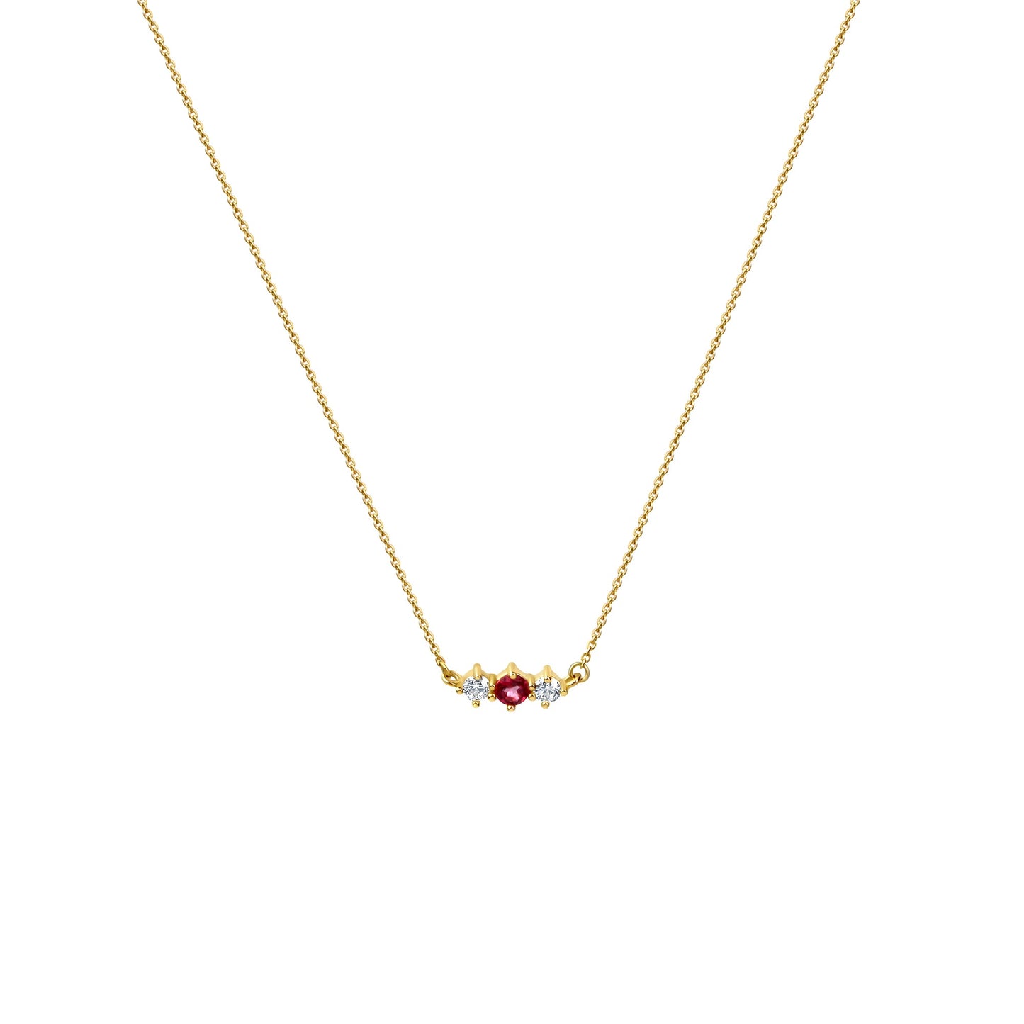 Kette Ankerkette 375/- Gold vergoldet 45,0cm Topas