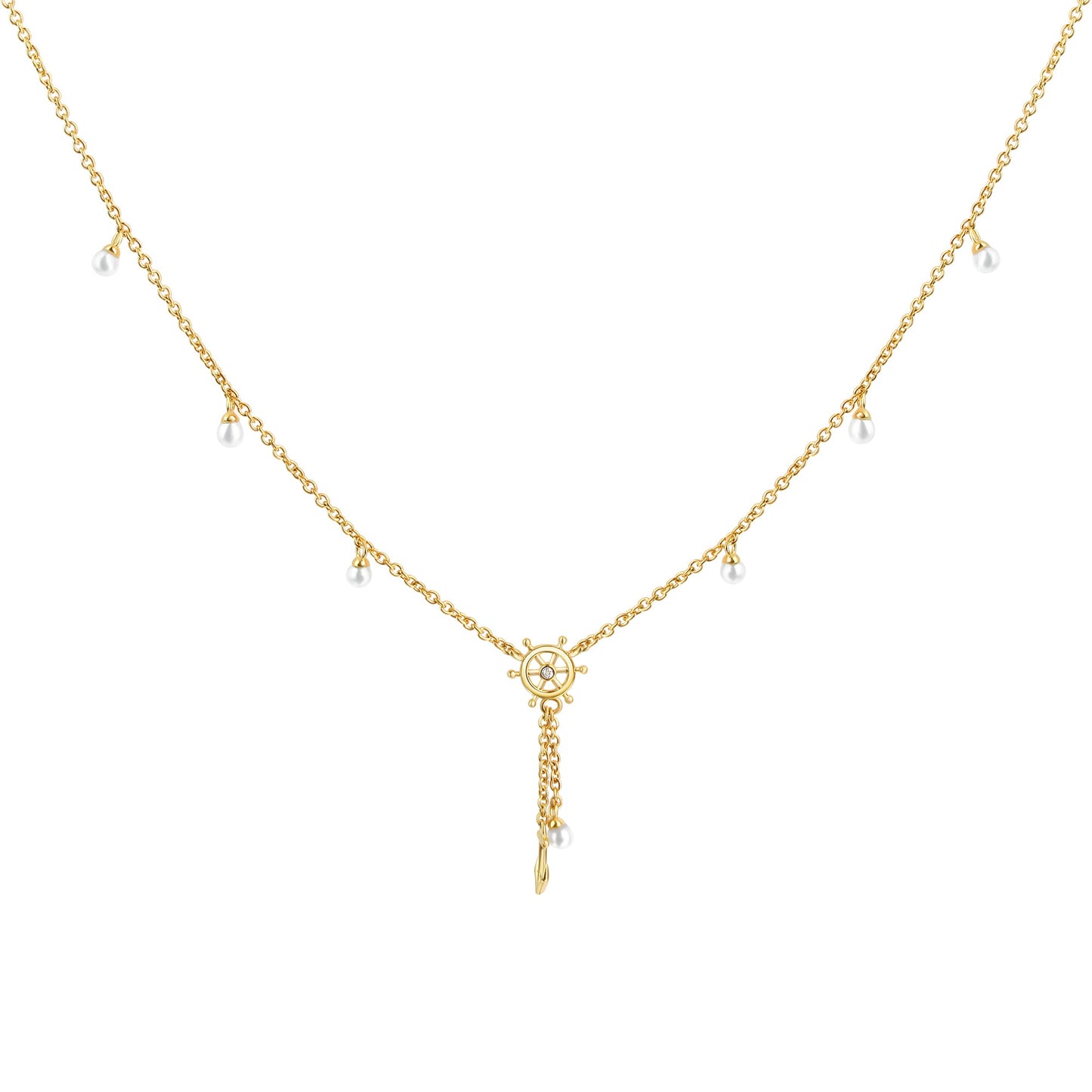 Kette Ankerkette 925/- Sterling Silber vergoldet 45,0cm