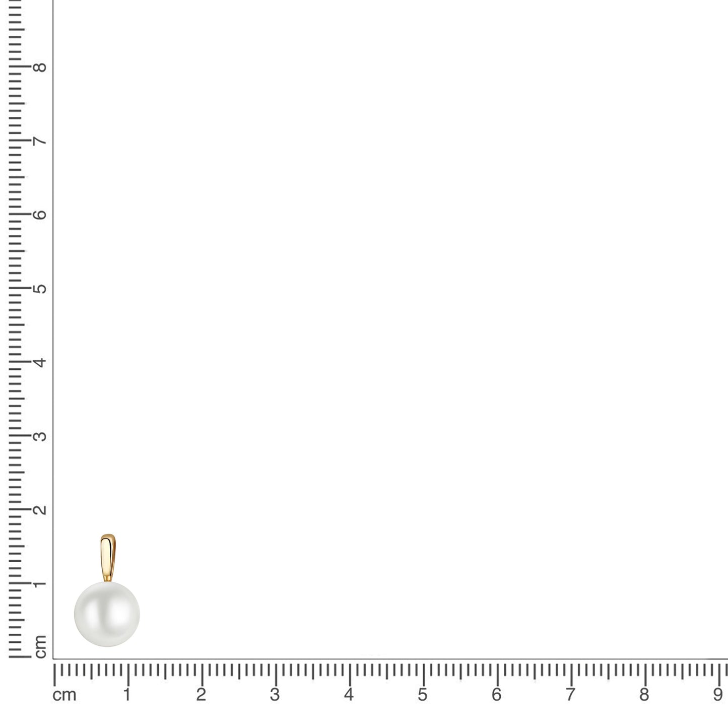 Anhänger 925/- Sterling Silber 1,6cm Süßwasserzuchtperle