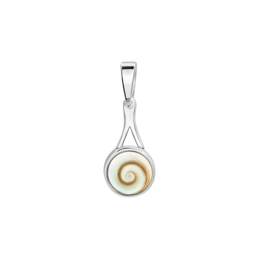 Anhänger aus 925/- Sterling Silber rhodiniert mit 1 Meeresauge