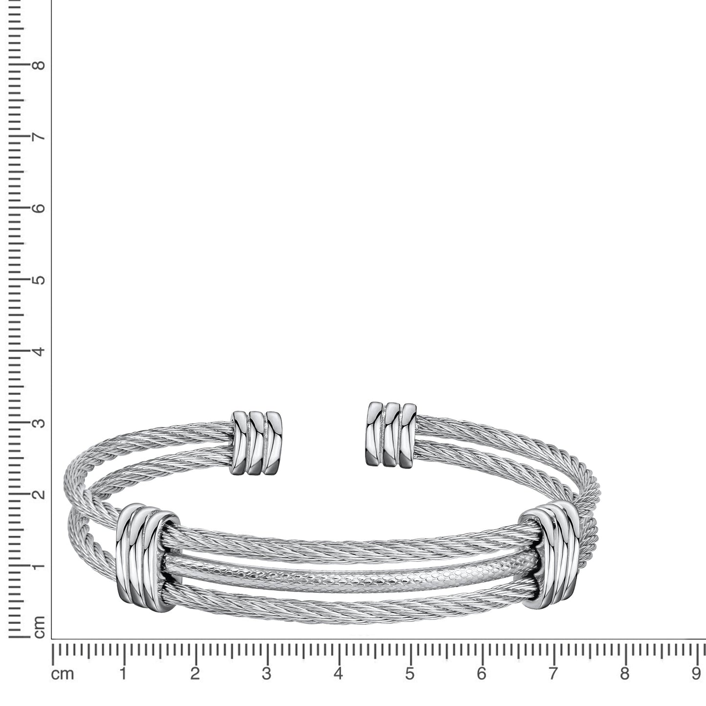 Armband Fantasiekette Edelstahl 6,5cm