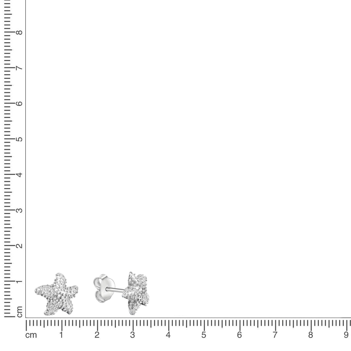 Ohrstecker 925/- Sterling Silber rhodiniert 0,8cm