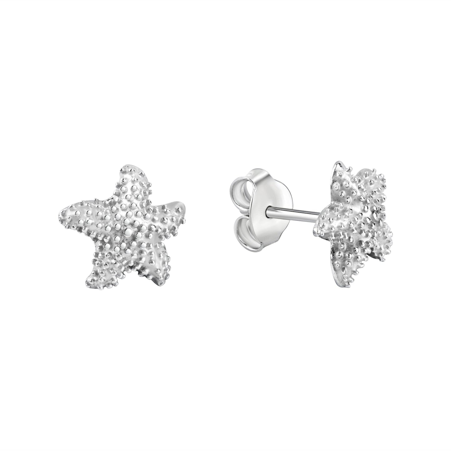 Ohrstecker 925/- Sterling Silber rhodiniert 0,8cm