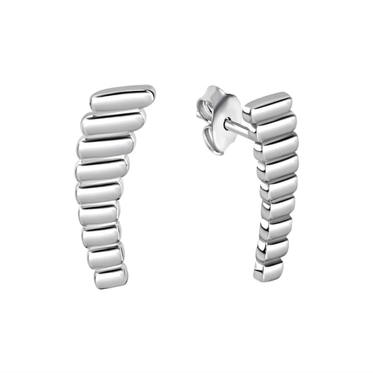 Ohrstecker aus 925/- Sterling Silber rhodiniert glanz