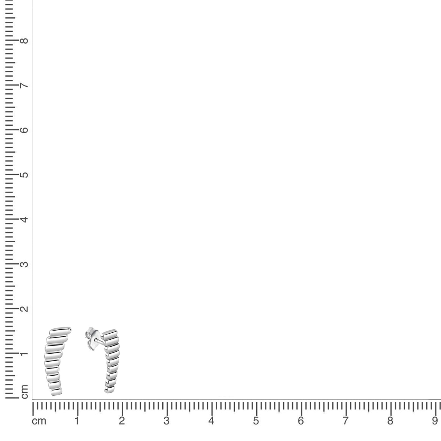 Ohrstecker 925/- Sterling Silber Rhodiniert 1,8cm