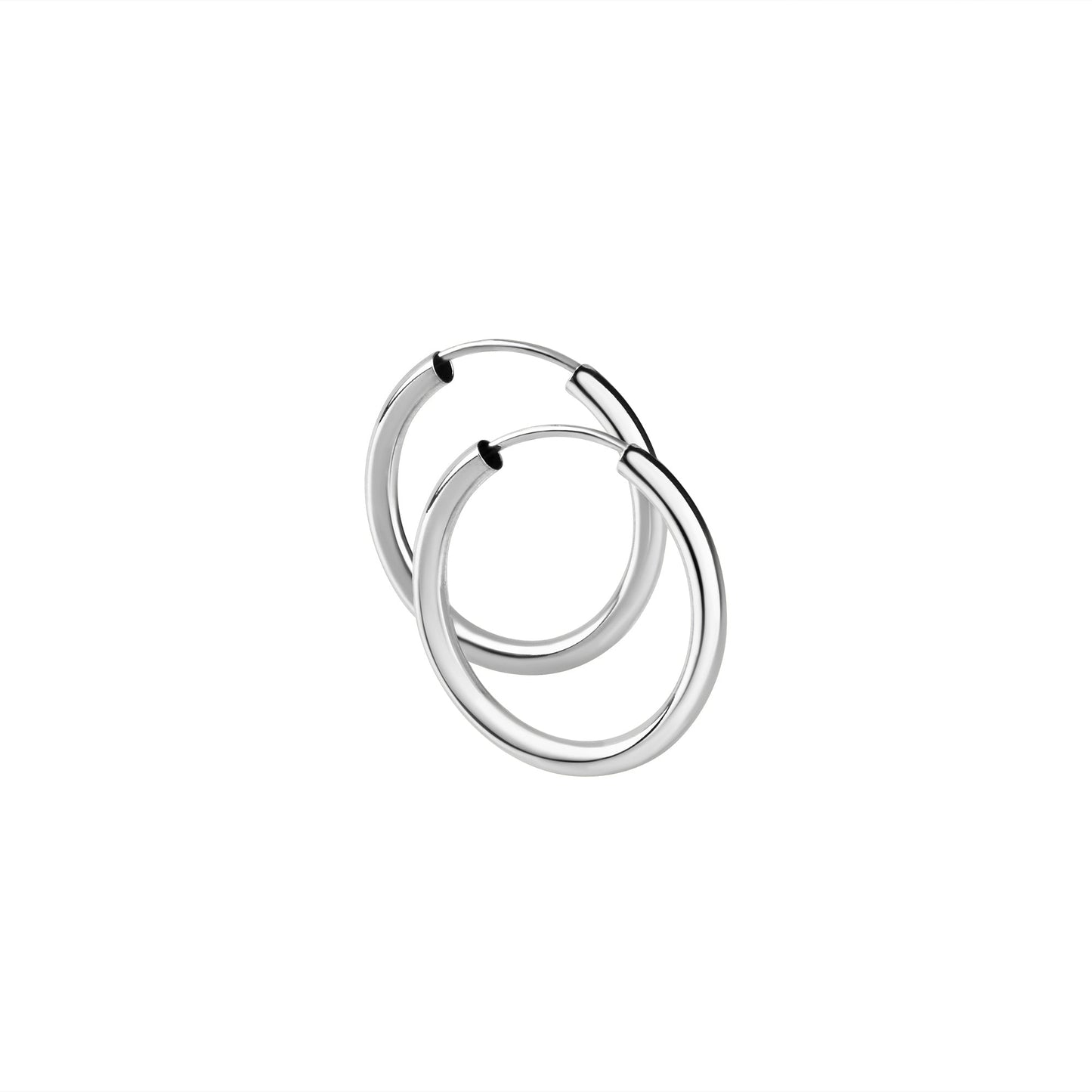 Creolen 925/- Sterling Silber Rhodiniert 3,0cm