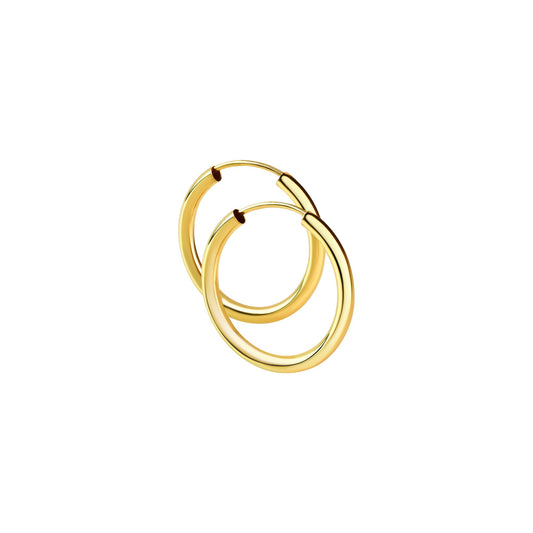 Creolen aus 925/- Sterling Silber vergoldet glanz Ø 30mm