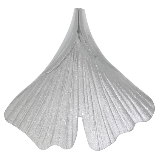 Anhänger aus 925/- Sterling Silber rhodiniert matt Gingkoblatt