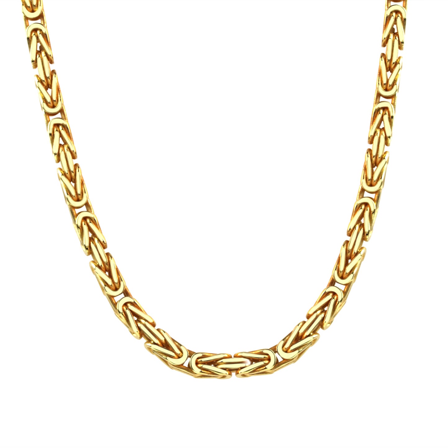 Kette Königskette 925/- Sterling Silber vergoldet 50cm