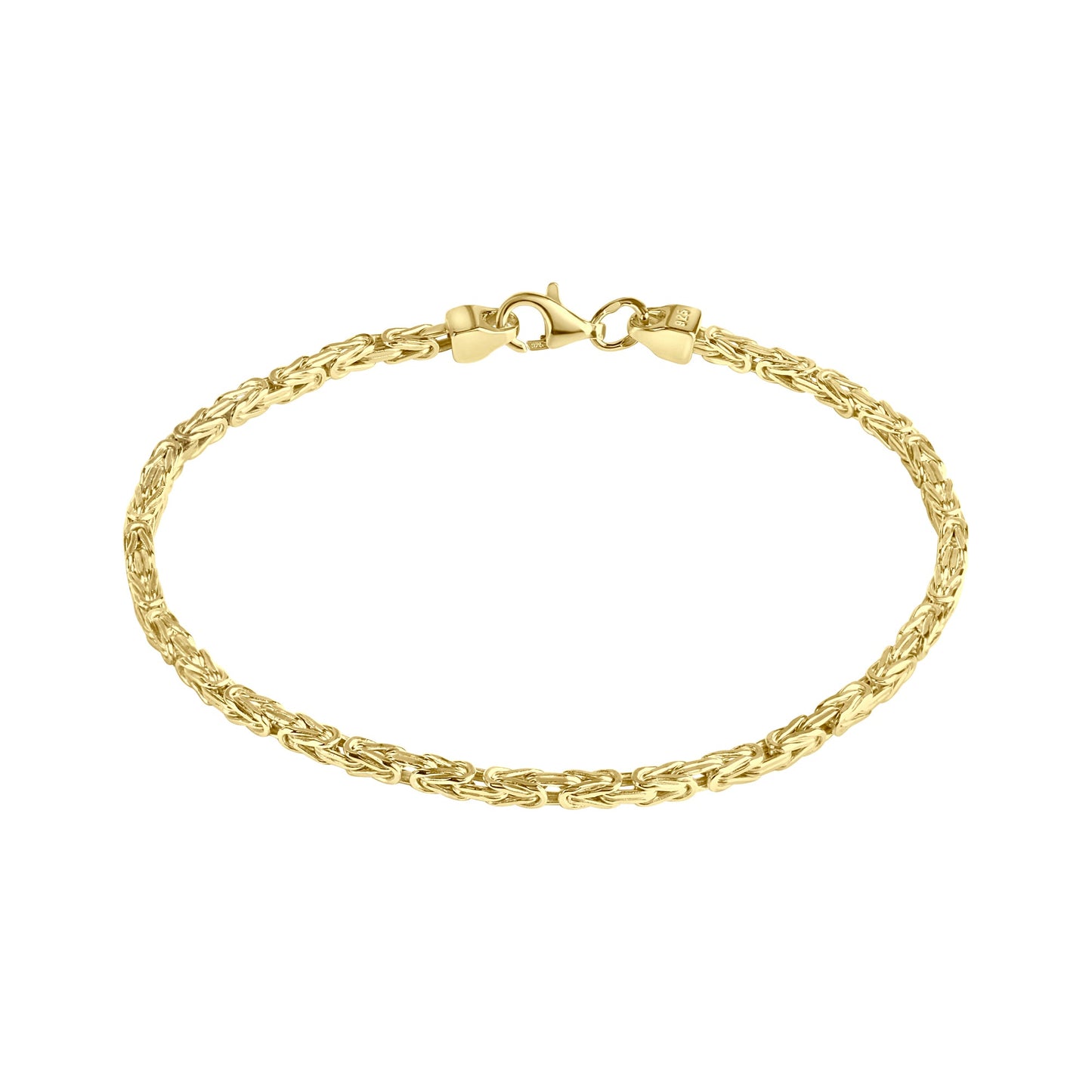 Armband Königskette 925/- Sterling Silber vergoldet 19cm