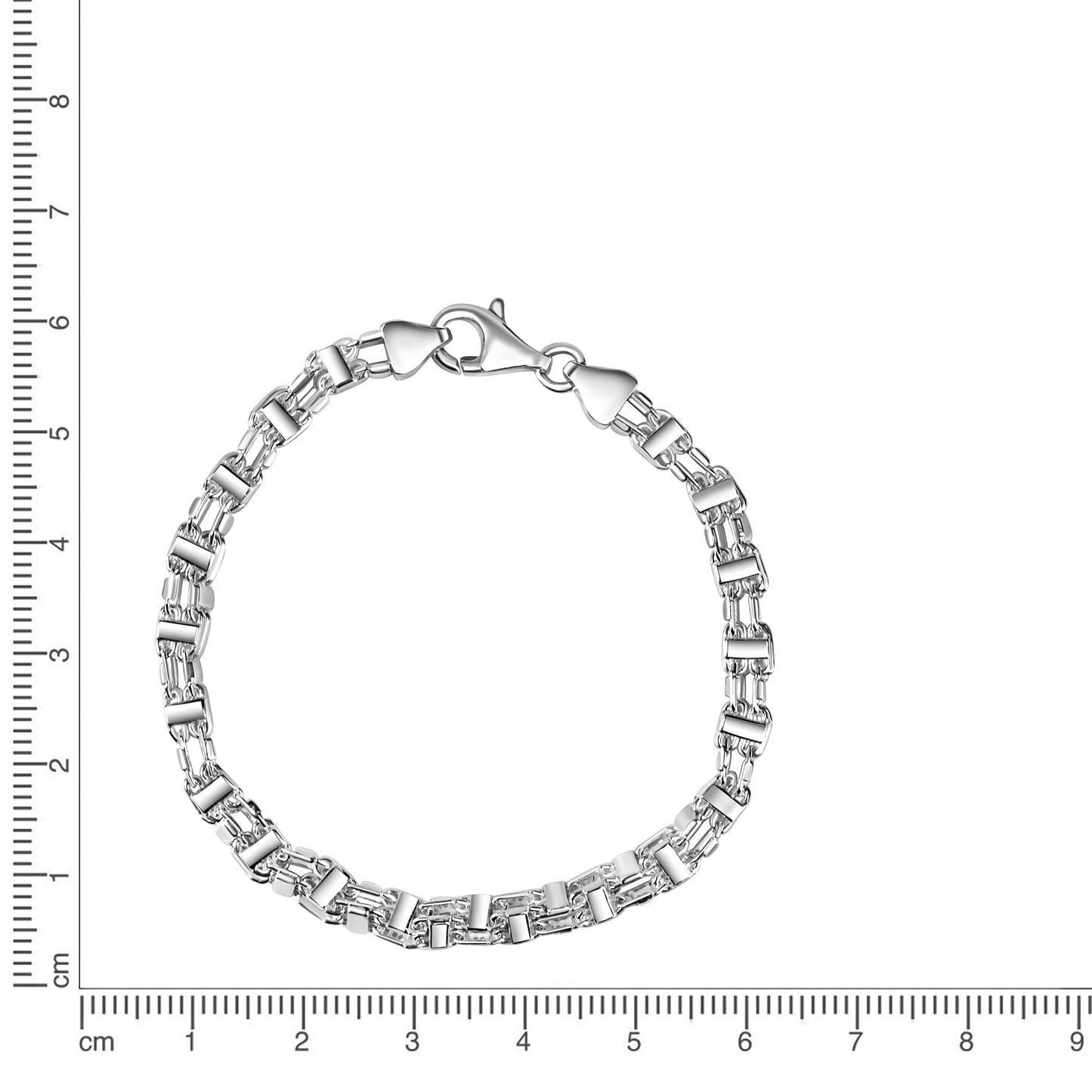 Armband Käfigkette 925/- Sterling Silber 21cm