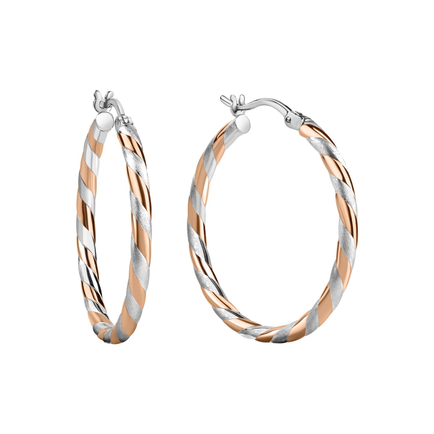 Creolen 925/- Sterling Silber Rhodiniert 3,0cm