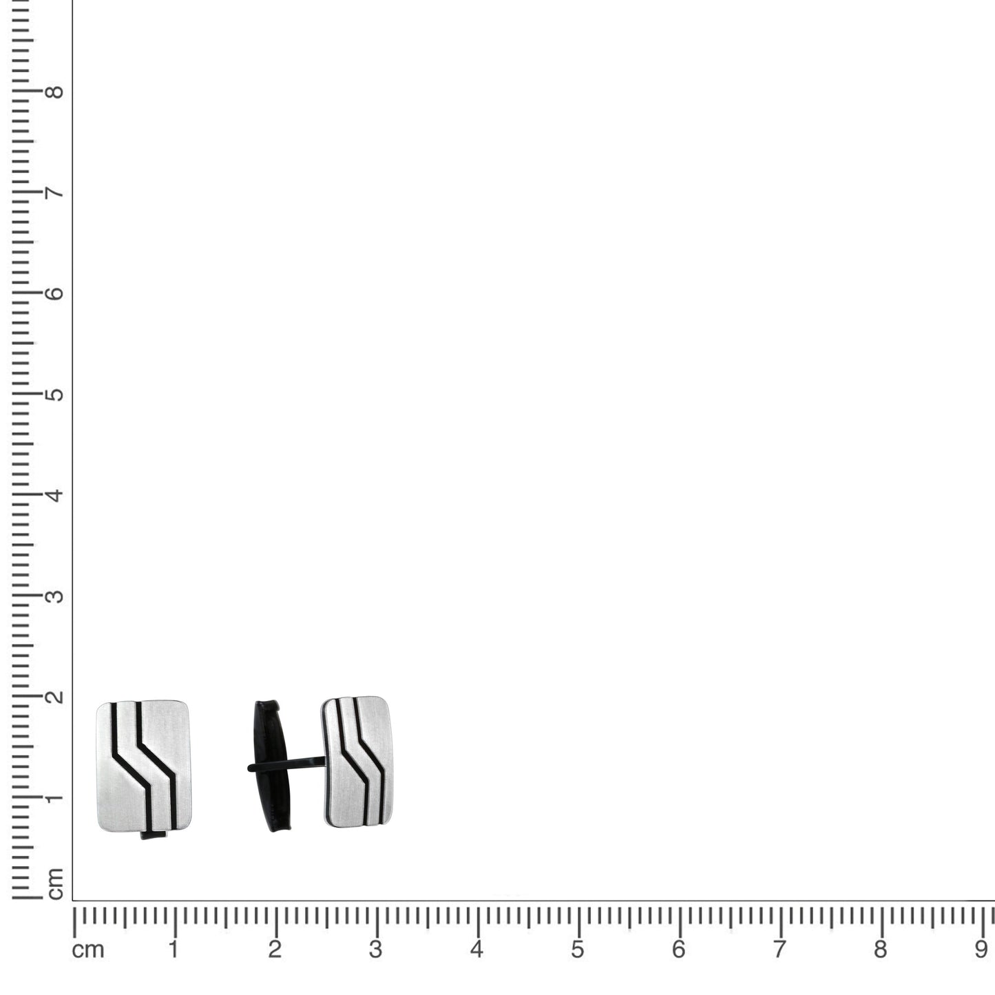 Manschettenknöpfe 925/- Sterling Silber oxidiert 1,7cm