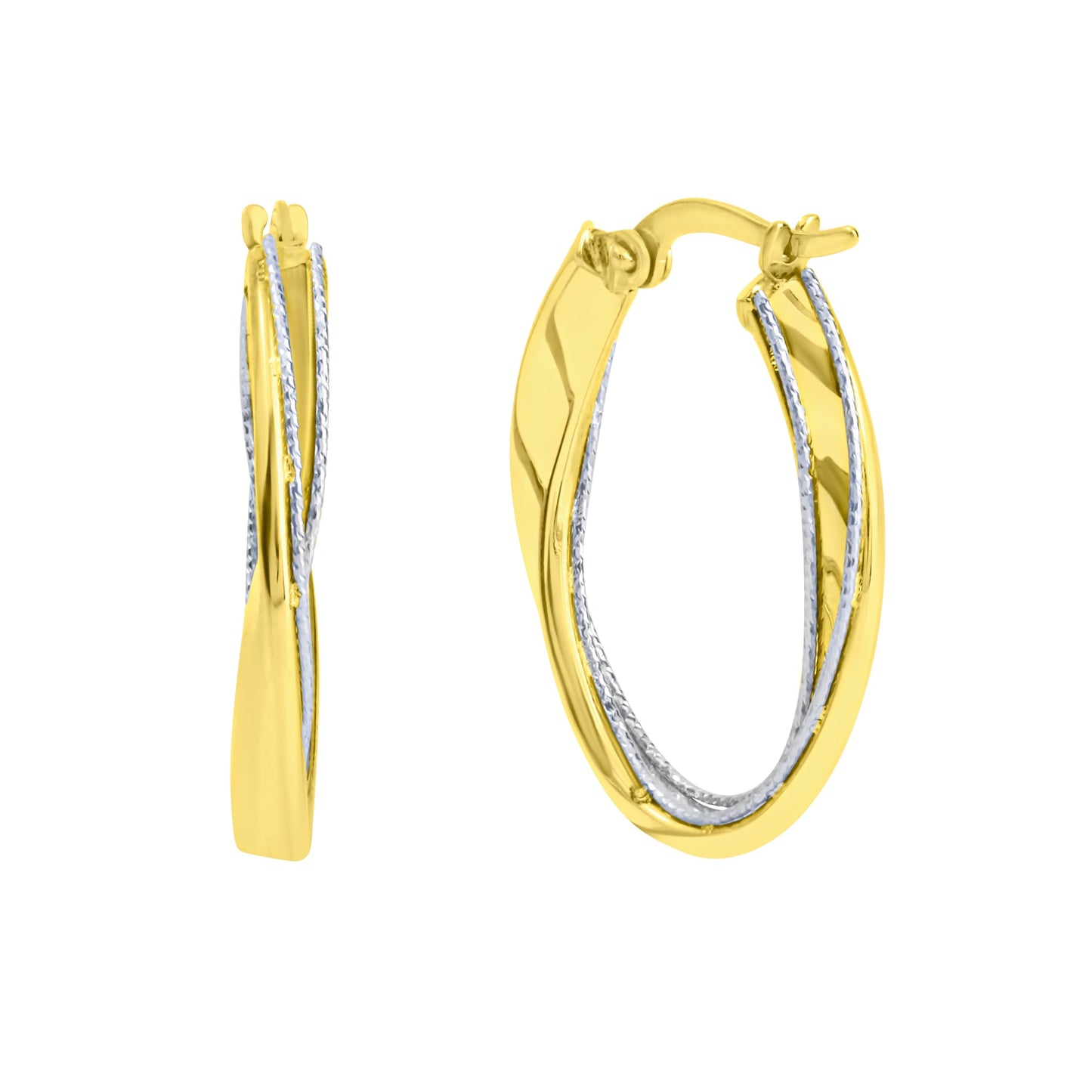Creolen 375/- Gold 2,4cm ohne