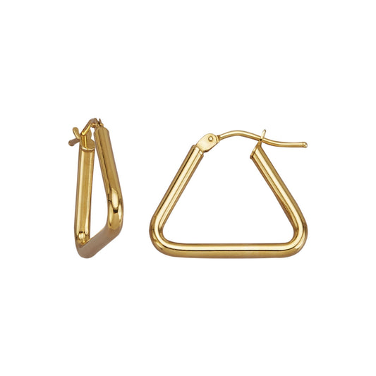 Creolen aus 375/- Gelbgold glanz Dreieck