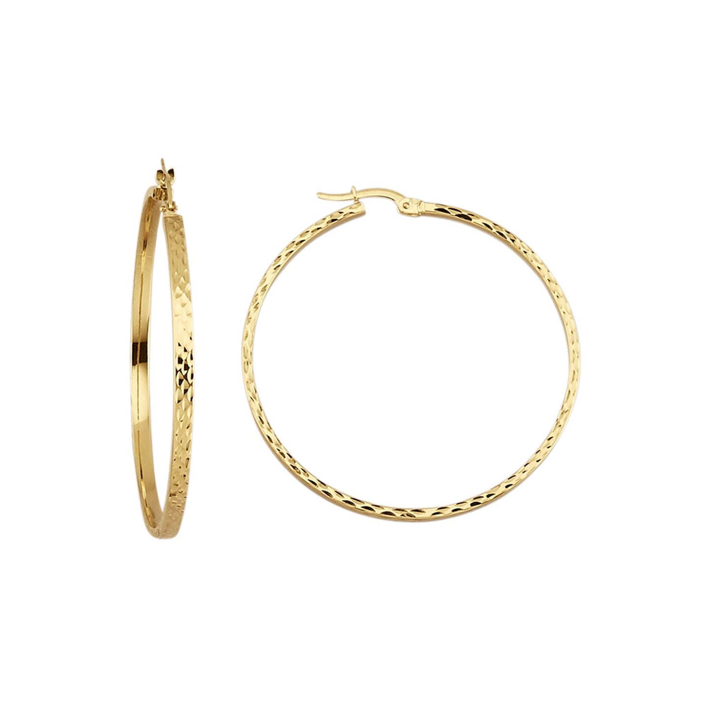 Creolen 375/- Gold 4,5cm ohne